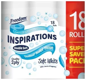 FREEDOM TOILET ROLLS 18PACK 2PLY PACK OF 2