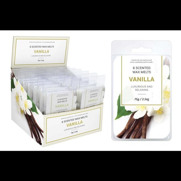 WAX MELTS VANILLA SCENTED PACK OF 6