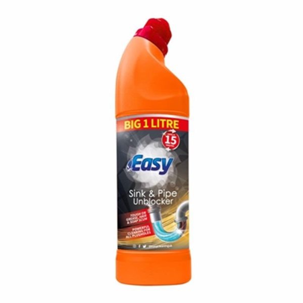 EASY SINK & PIPE UNBLOCKER 1LTR PACK OF 9