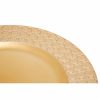CHARGER PLATE GOLD OCTAGON 33CM