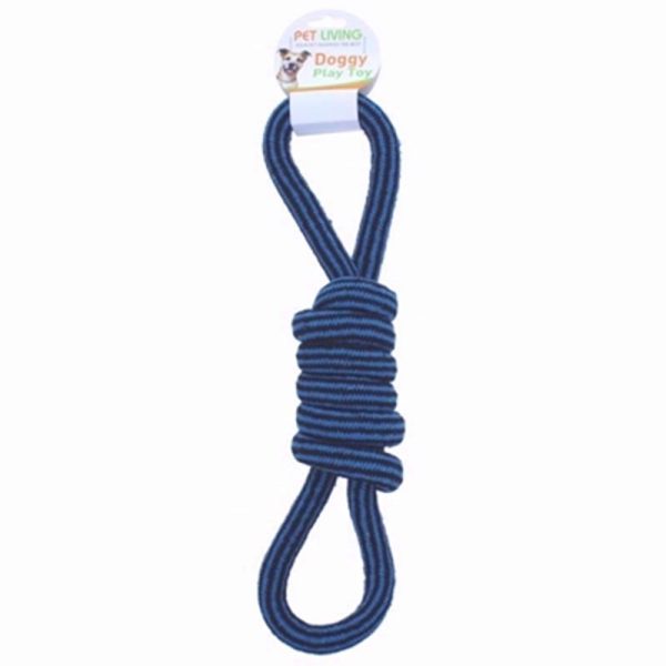 PET LIVING TOY ROPE FIG8 TWIST LARGE ASRTD