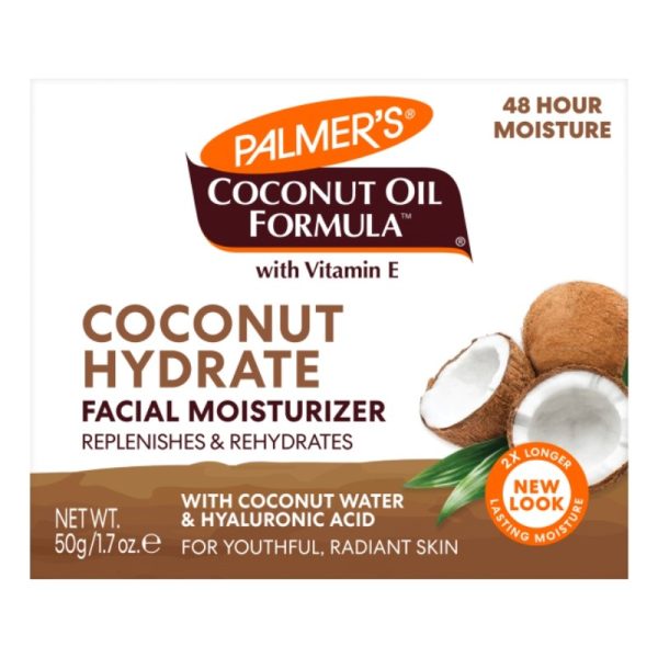 PALMERS COCONUT OIL FACE MOISTURISER 50G PACK OF 6