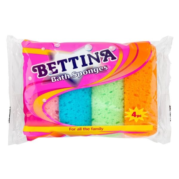 BETTINA BATH 4 SPONGES ROUNDED