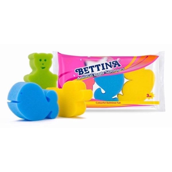 BETTINA BATH FUN ANIMAL 3 SPONGES