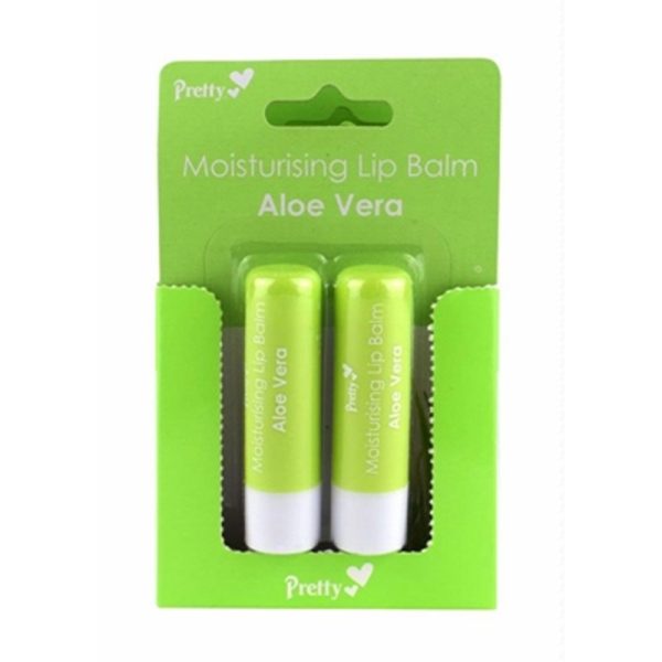 PRETTY LIP BALM ALOE VERA 2S PACK OF 12