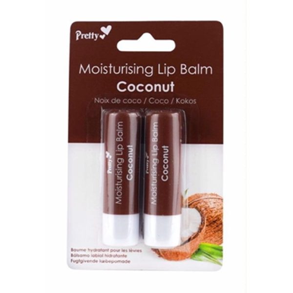 PRETTY LIP BALM COCONUT 2S PACK OF 12