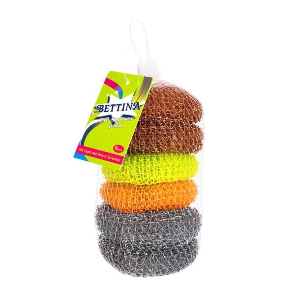 BETTINA SCOURER 6 MIXED SCOURERS