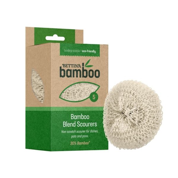 BETTINA SCOURER BAMBOO BLEND 5 SCOURERS