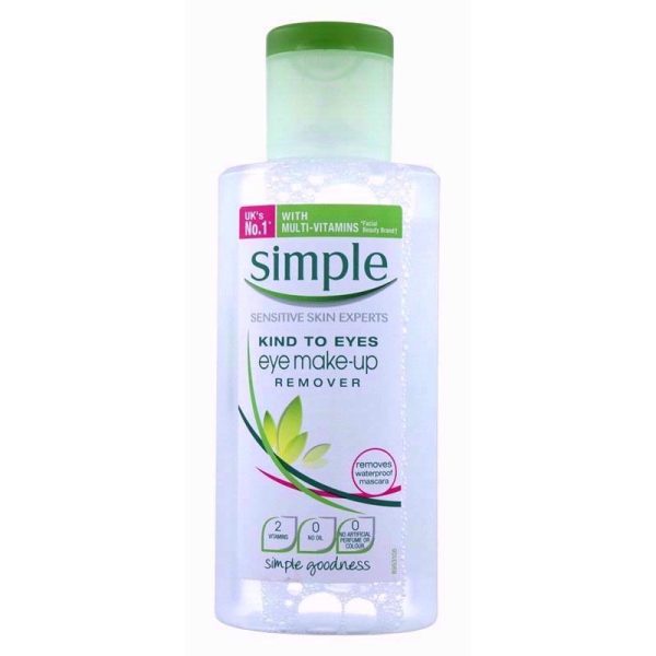 SIMPLE COND EYE MAKE UP REMOVER 125ML PACK OF 6