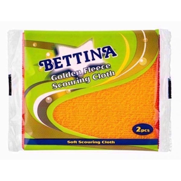 BETTINA SCOURER GOLDEN 2 SCOURING CLOTHS