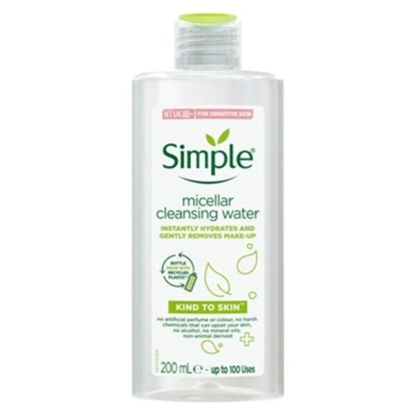 SIMPLE KIND TO SKIN MICELLAR CLEANSING WATER 200ML PACK OF 6