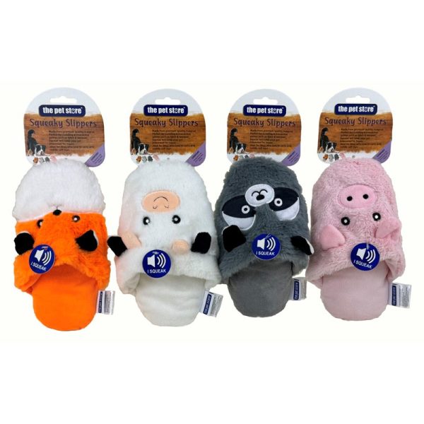 PET STORE SQUEAKY SLIPPERS