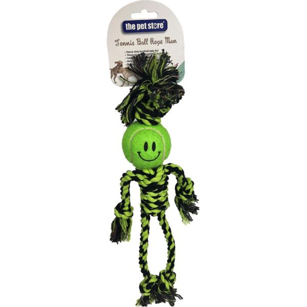 PET STORETENNIS BALL ROPE MAN