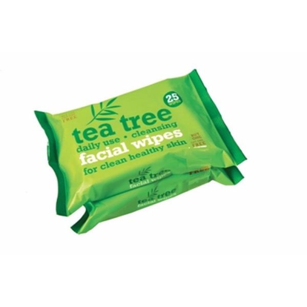 TEA TREE WIPES 25 TWIN PACK OF 12