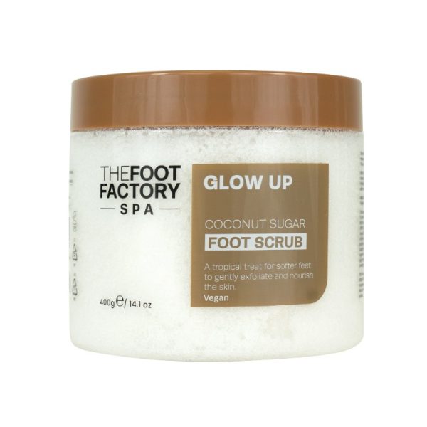 THE FOOT FACTORY FOOT SCRUB COCONUT 400G PACK OF 6