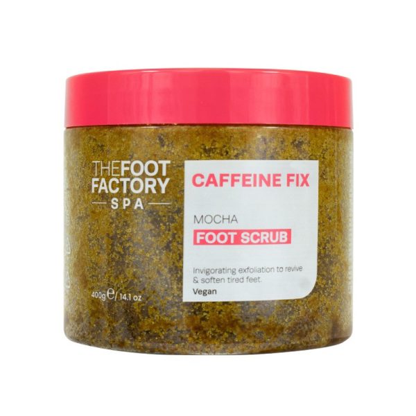 THE FOOT FACTORY FOOT SCRUB MOCHA 400G PACK OF 6