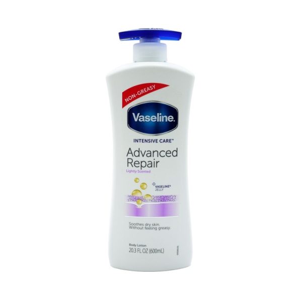 VASELINE LOTION ADVANCED REPAIR 600ML PACK OF 12