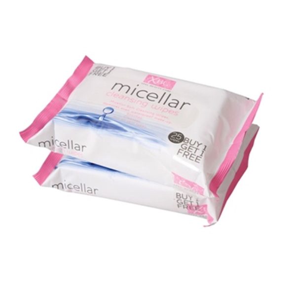 XBC MICELLAR WIPES 25S TWIN PACK OF 12