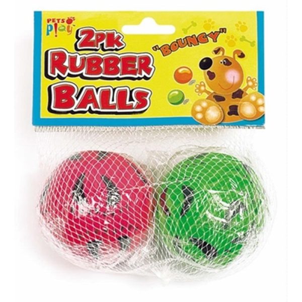 PETS PLAY RUBBER BALLS