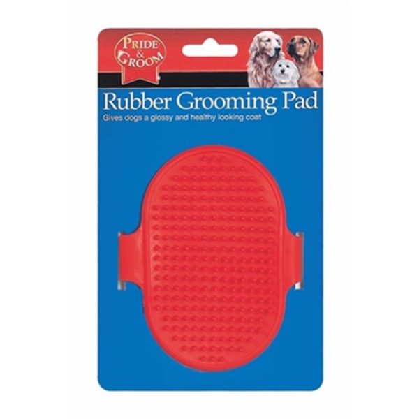 PRIDE & GROOM RUBBER GROOMING PAD 11/2