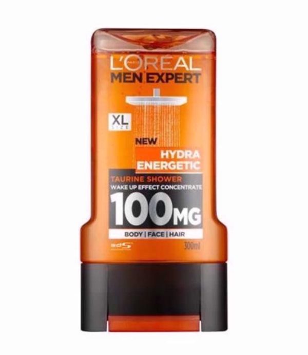 LOREAL MEN EXPERT SHOWER GEL HYDRA ENERGETIC 300ML PACK OF 6