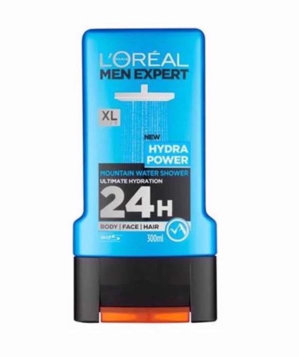 LOREAL MEN EXPERT SHOWER GEL HYDRA POWER 300ML PACK OF 6