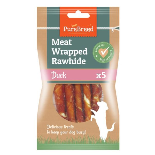 PURE BREED MEAT WRAPPED RAWHIDE DUCK