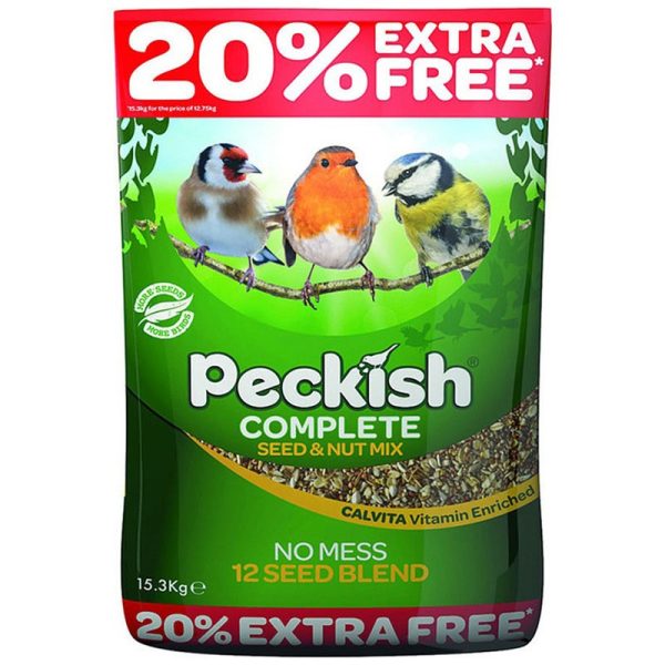 PECKISH BIRD SEED 12.75KG + 20% EXTRA FREE