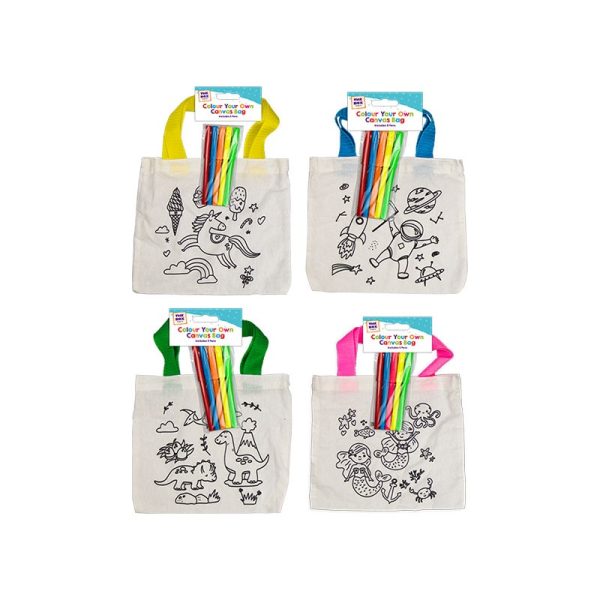 COLOUR IN YOUR OWN CANVAS BAG