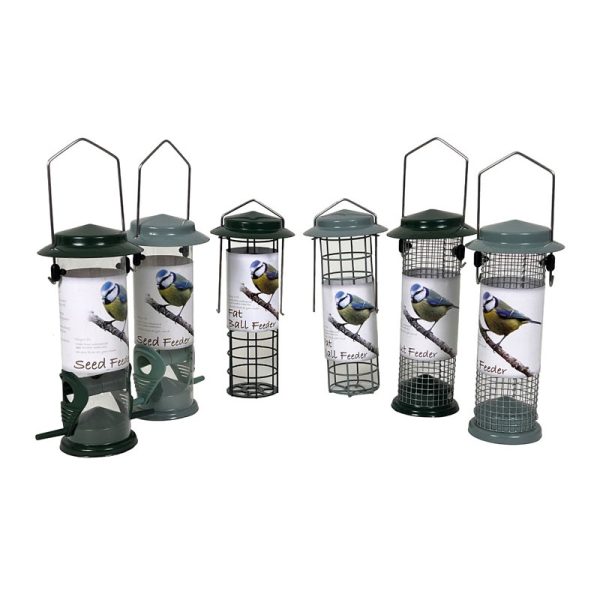 WILD BIRD MIXED FEEDERS SAGE GREEN