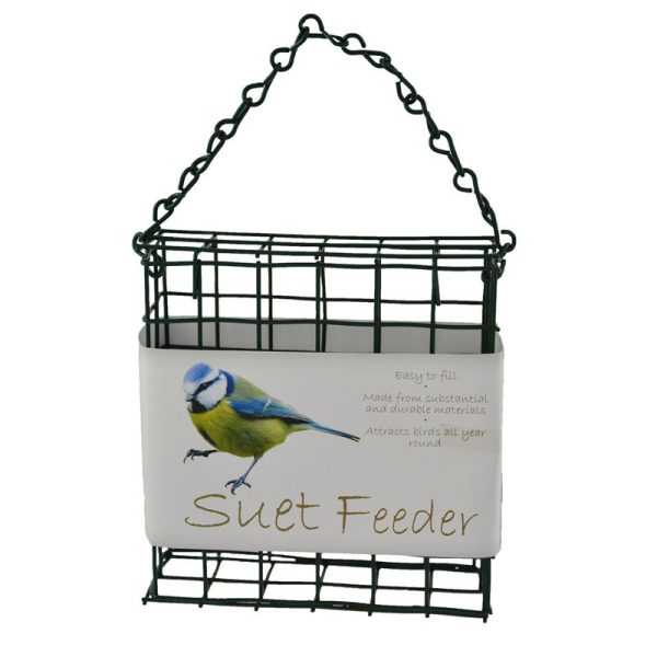 WILD BIRD SUET CAKE FEEDER METAL