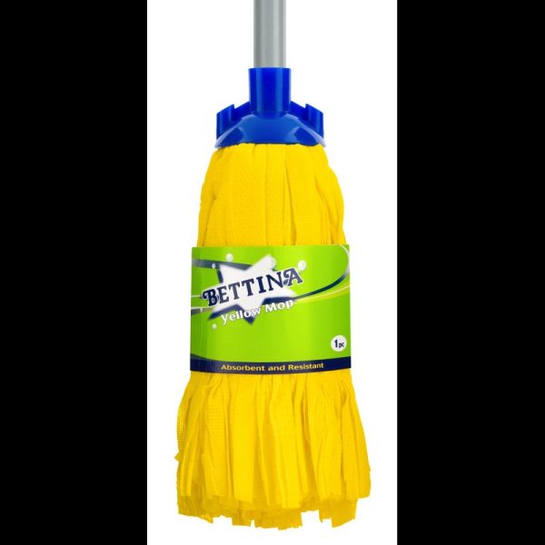 BETTINA MOP YELLOW HEAD & SILVER HANDLE