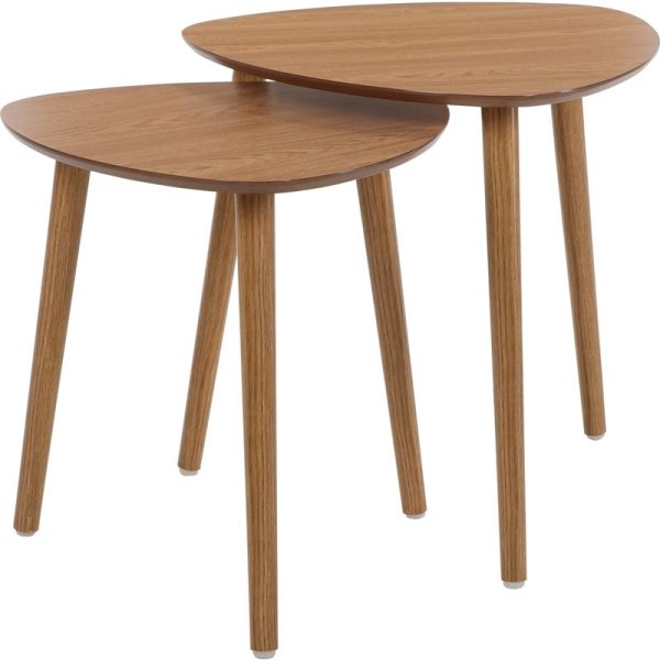 SIDE TABLE WOODEN SET OF 2PCS