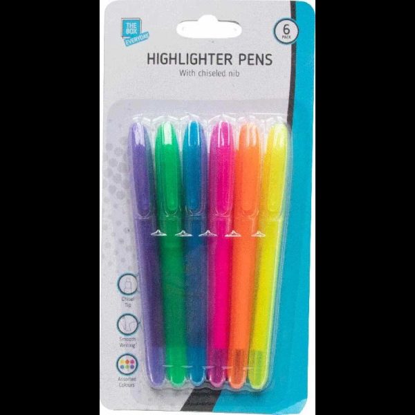 HIGHLIGHTER PENS 6PC