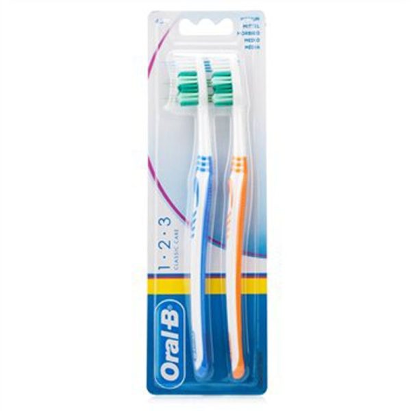 ORAL B TOOTHBRUSH MEDIUM TWIN PACK OF 12