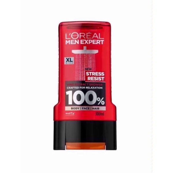 LOREAL MEN EXPERT SHOWER GEL STRESS RESIST 300ML PACK OF 6