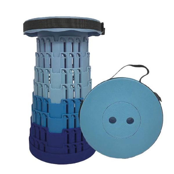 TELESCOPIC STOOL BLUE - NAVY