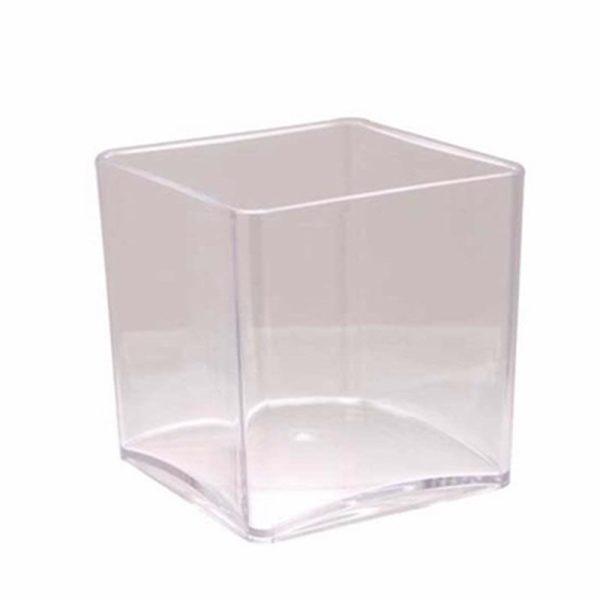 VASE ACRYLIC CUBE 10X10