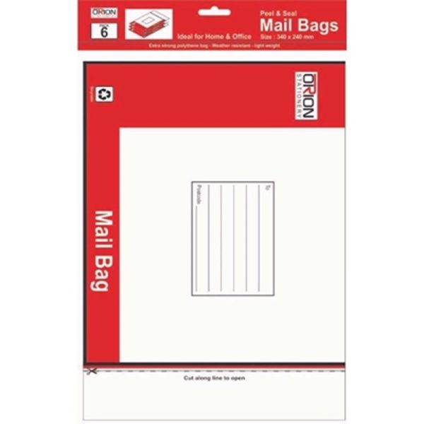 MAIL BAG 6S PACK OF 12 34X24CM