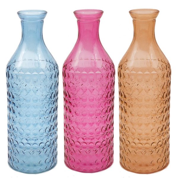 VASE BOTTLE STYLE 3 ASST 30CM