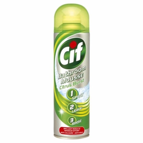 CIF BATHROOM MOUSSE CITRUS 500ML PACK OF 6