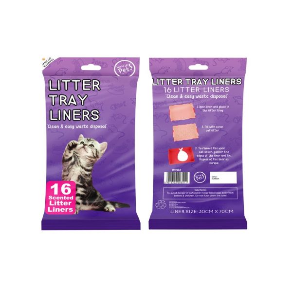 WORLD OF PETS CAT LITTER LINERS