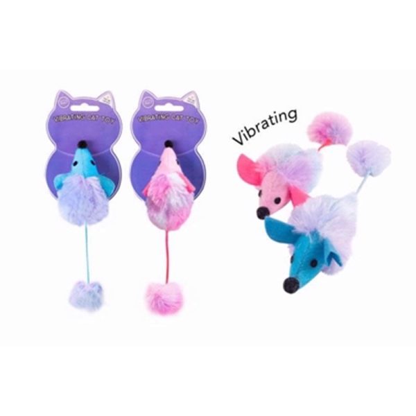 WORLD OF PETS CAT TOY FURRY VIBRATIN MOUSE