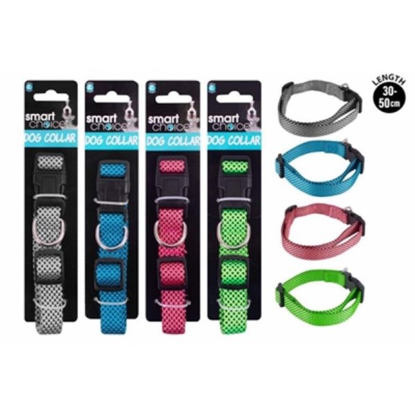 SMART CHOICE DOG COLLAR 2X30-50CM ASSTD