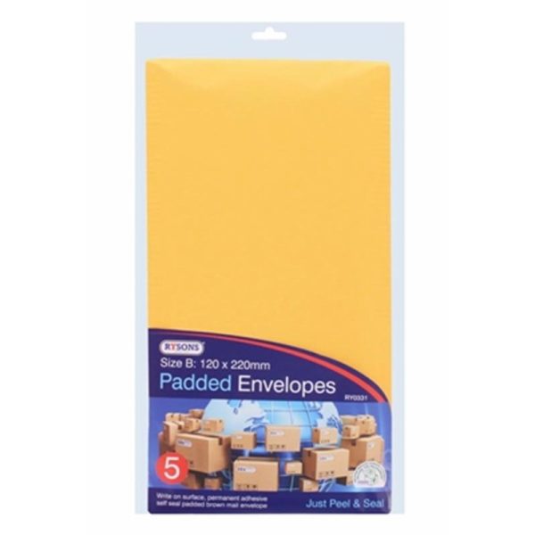 PADDED ENVELOPES SIZE B PACK OF 5