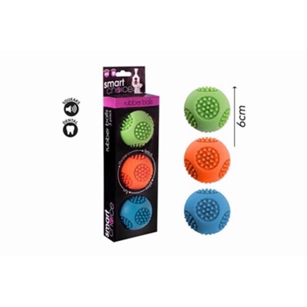 SMART CHOICE DOG TOY BALL SQUEAKER