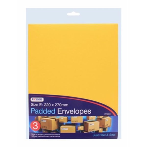 PADDED ENVELOPES SIZE E PACK OF 3