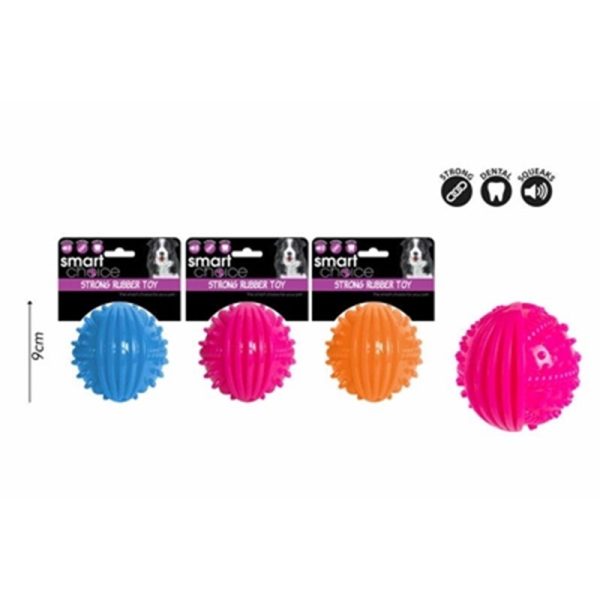 SMART CHOICE DOG TOY RUBBER BALL