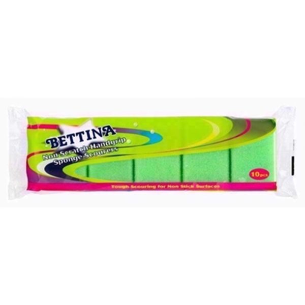 BETTINA SPONGE 10 SCOURER WHITE