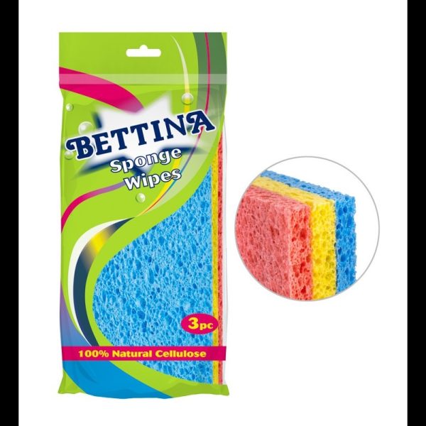 BETTINA SPONGE 3PC WIPES